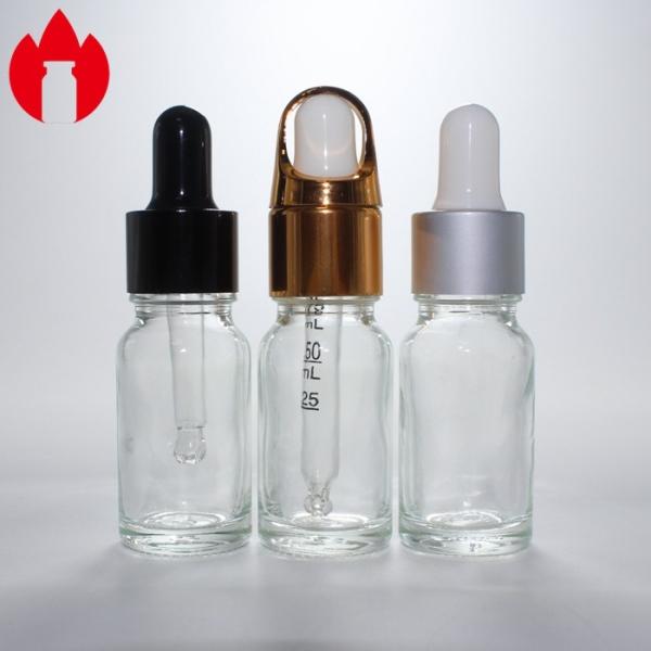 Buy cheap 10ml Clear Cosmetic Essential Oil Dropper Glass Bottle Vial from wholesalers