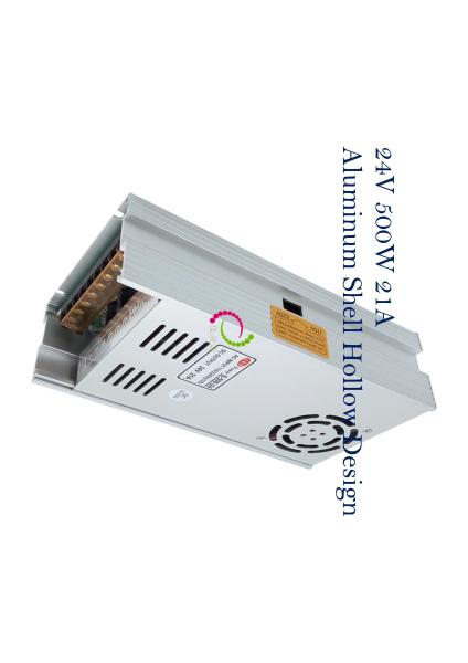Buy cheap IP20 24V 500 Watt LED Driver Fan Heat Release 24 Volt LED Guardrail Tube from wholesalers