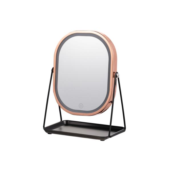 Buy cheap simple led light countertop Makeup Mirror with jewelry tray from wholesalers