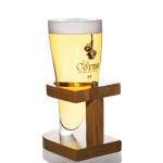 Buy cheap Horn Shaped Promotional Drinking Glasses , 20 Oz Highball Glasses With Wood from wholesalers