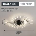 Fireworks led Chandelier For Living Room Bedroom Home chandelier luxury ceiling