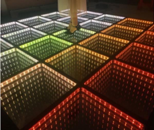Buy cheap Nightclub disco DJ stage show 3in1 RGB LED Dance Floor for 3D Mirror Time Tunnel Abyss Effect from wholesalers