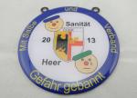 Stainless Steel Sanitat Karneval Silk Screen Printing Medal by Gefahr Gebannt,