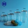 Buy cheap 300# 380ml Dried Jerky Fruits PET Plastic Can With Screw Lid 96mm Height from wholesalers