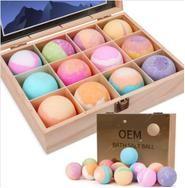 Buy cheap OEM Colorful Natural Sea Salt Bath Bombs Gift Box For SPA Stress Relief from wholesalers