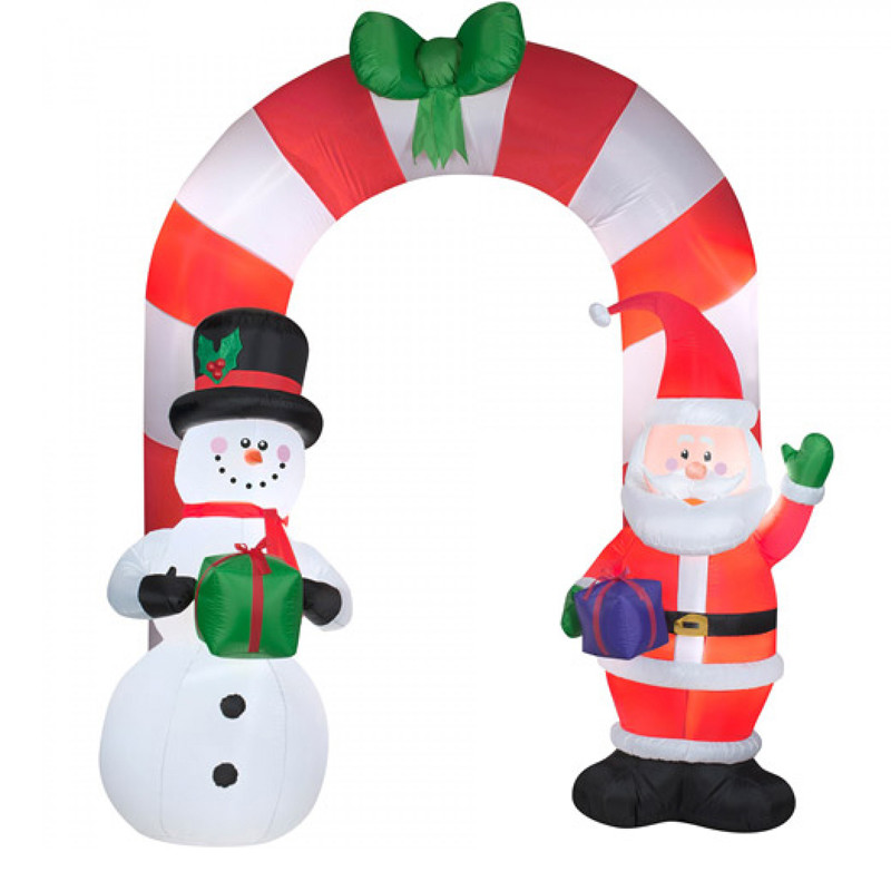Factory Customized Christmas Holiday Decoration Fabric Inflatable Toy House
