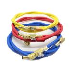 Flexible AC Gas Yellow HVAC Refrigerant Charging Hose R12 R22 R134a R410a