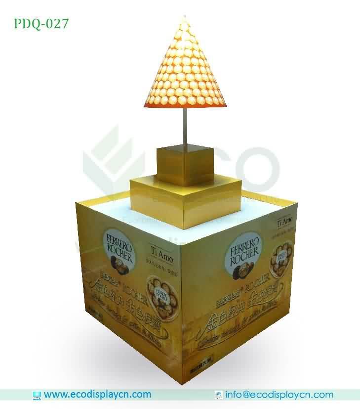 Chocolate Point Of Purchase Cardboard Display For Supermarket