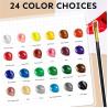Buy cheap 24 Colors 60ml Non Toxic Art Acrylic Paint Kit With 12 Brushes For Painting from wholesalers