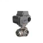 Stainless Steel Ce Certified Stainless Steel 3 Way Electric Actuated Ball Valve