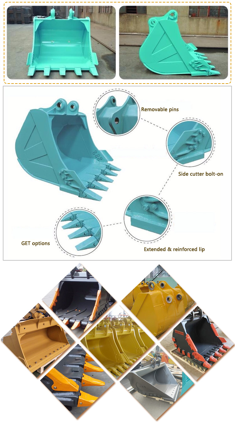 Excavator Concrete Trapezoidal Ditch Bucket Sophisticated Durable Q355B Q345B