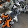 Buy cheap 6 Inch PVC Hollow Core Swivel Heavy Duty Casters Orange Color Wheels from wholesalers