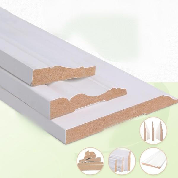 Buy cheap Apartment Skirting Primed Wood Boards MDF Substrate Moisture Proof from wholesalers