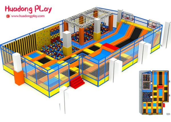 Buy cheap Commercial Grade Trampoline Park Equipment , Indoor Rectangular Trampoline 200sqm from wholesalers