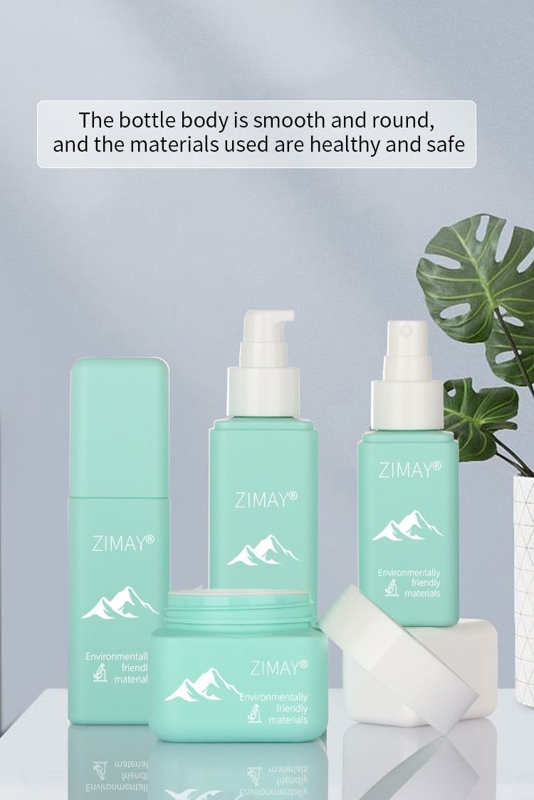 50g 80g Plastic Bottles Set For CosmeticSkincare Jar Packaging Suit
