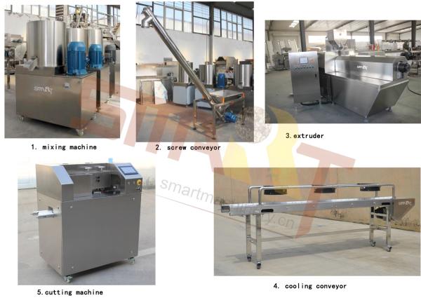 Buy cheap Dog Snack Pet Treat Machine Double Color Twisted Dog Chews Extruding Line from wholesalers
