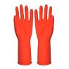 Buy cheap Red Color Flocklined Household Latex Kitchen Rubber Gloves Good Elasticity For Cleaning from wholesalers