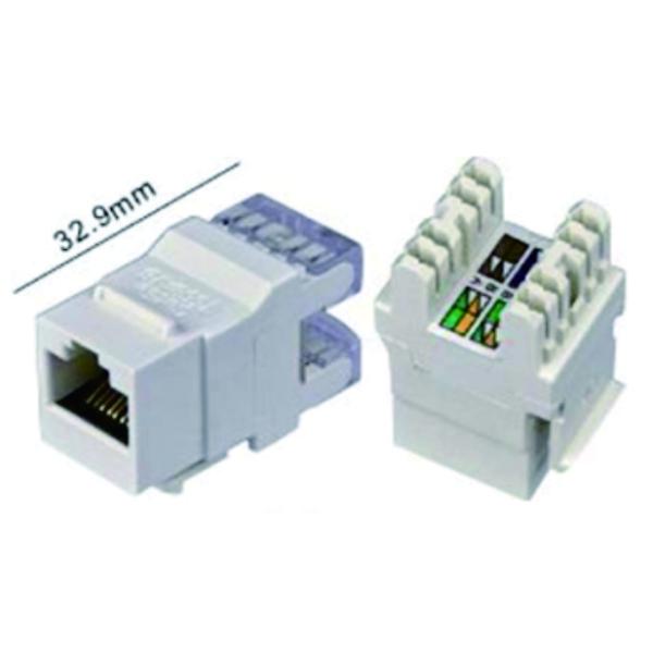 Cat.5e RJ45 180&deg; Keystone Jack