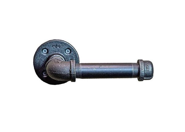 Buy cheap Black Finished Industrial Pipe Toilet Paper Holder Robe Hook Electroplated from wholesalers