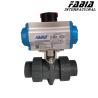 Buy cheap Soft Seal PVC Valve Pneumatic Two Way Industrial Valve from wholesalers