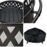 Buy cheap Outdoor Patio Backyard Garden Bonfire Camping Metal Fire Pit Bowl with Poker and Cover from wholesalers