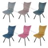 Buy cheap Fabric Shell Upholstered Restaurant Dining Chairs Polyester Material Wear Proof from wholesalers