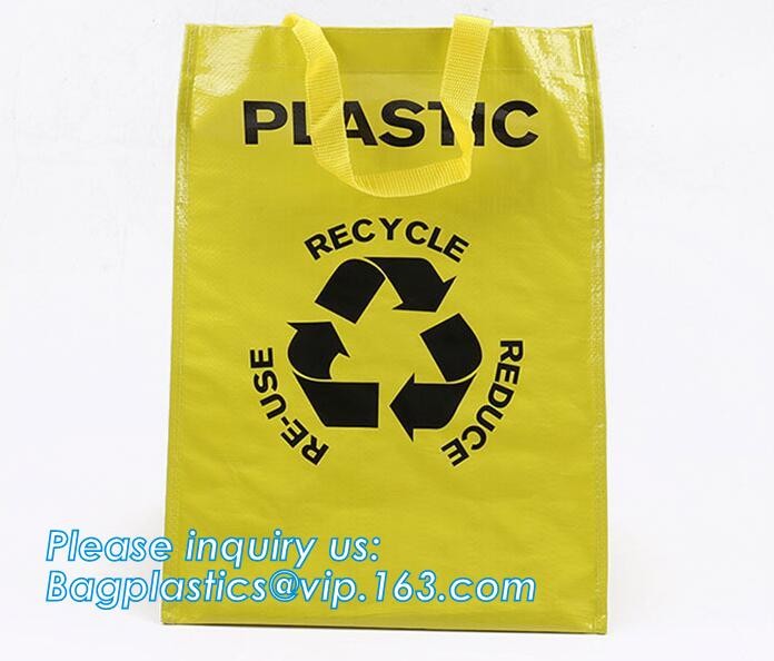 Factory custom recyclable folding laminated pp non woven bag shopping with heat transfer printing non woven fabric carry