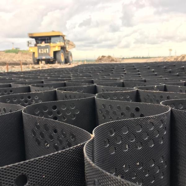 Buy cheap Textured And Perforated HDPE Plastic Geocell Paver Gid Manufacturer Gravel Grid Geo Cell For Road Construction from wholesalers
