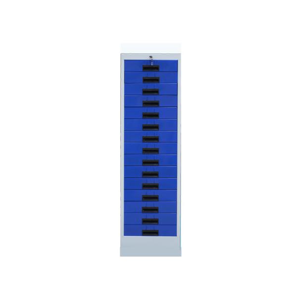 Buy cheap Non Knock Down H1324mm Vertical Steel Filing Cabinets Steel 15 Drawer from wholesalers