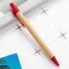 Buy cheap Black Ink Ballpoint Pen with Custom Logo Made from Eco-Friendly Bamboo from wholesalers