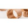 Buy cheap CuSn8 Oil Shaft Diameter Wrapped Bronze Sleeve Bushings Lubrication Pockets from wholesalers