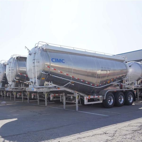 Buy cheap Powder Transport Aluminium Horizontal 65m3 Cement Tanker Trailer from wholesalers