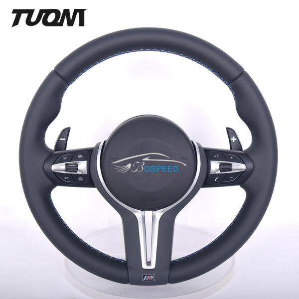 Buy cheap Full Leather BMW Car Steering Wheel Round Shape Automotive Parts from wholesalers