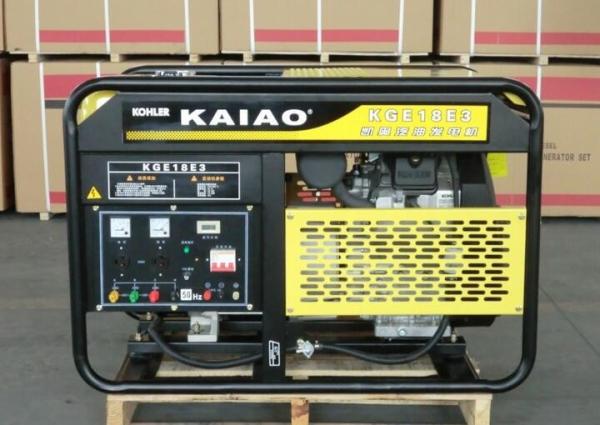 Buy cheap OHV 15kva 25L Fuel Tank Air Cooled Gasoline Generator Low Oil Alarm System KGE18E from wholesalers