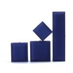 Hanhong Custom Blue Leather Jewelry Box for Ring Necklace Bracelet Wedding