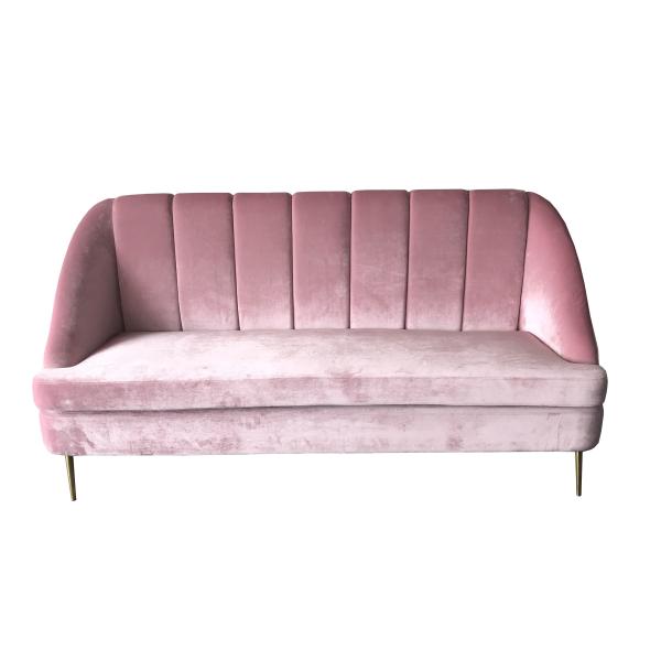 Wholesale New model pink couch velvet upholstery living room sofa furniture for
