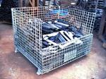 Transport Cargo Collapsible Wire Containers Hot Dipped Galvanized Stacking 4
