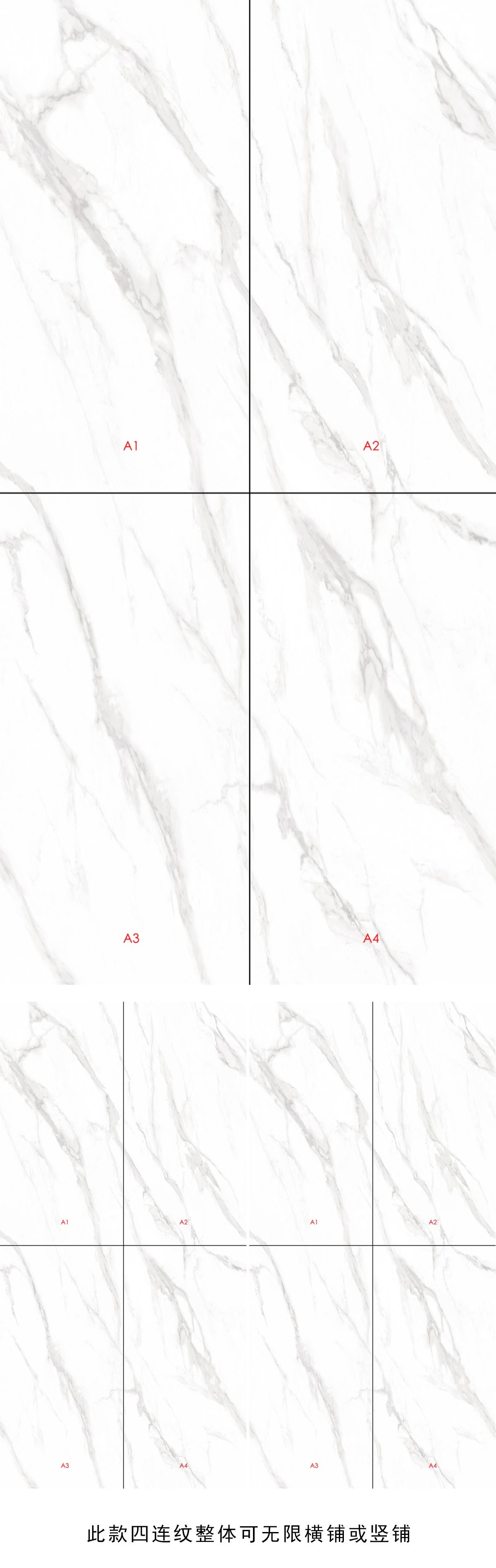 Matt Polished Surface Carrara White1800x900 Modern Porcelain Tile
