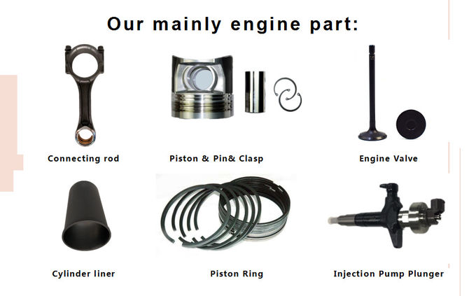 Excavator Diesel Engine Mitsubishi 8DC91 Diesel Engine Piston & Piston Ring & Cylinder Liner
