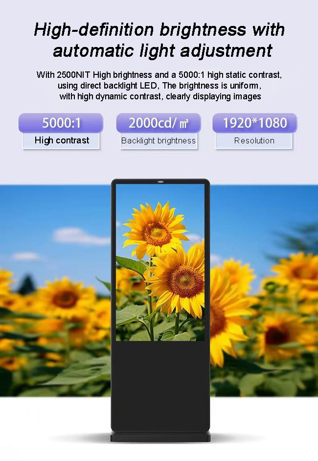 Wholesale 32inch Portable Outdoor Waterproof High Brightness Lcd Display Digital Signage Advertising Display