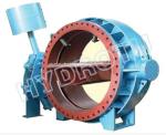 Hydraulic Counter Weight Flanged Butterfly Valve With DN300- 3000 mm For