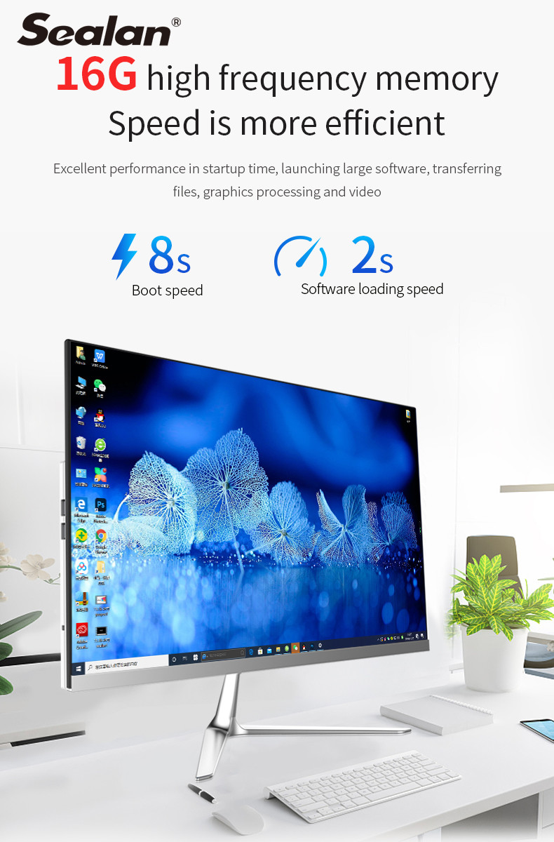 ODM I7 3537 23.8 Inch All In One PC Build In Speaker