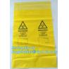 Buy cheap 8-10 Gallon Medical Waste Trash Bags Compostable Biohazard Waste Bags Infectious Waste Basure Infecciosa Bags, bagplasti from wholesalers