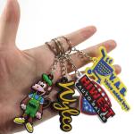 Custom Logo Silicone Keychain Cartoon 2d 3d Soft Pvc Keychain Rubber Gift Key