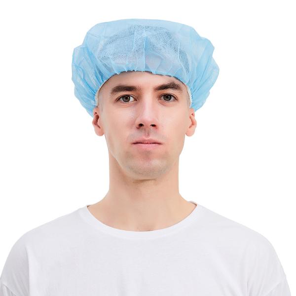 Buy cheap Hospital Bouffant Disposable Non Woven Cap 18" 10gsm from wholesalers