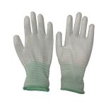 Cleanroom Polyester Carbon Fiber ESD Anti Static PU Coated Gloves Industrial