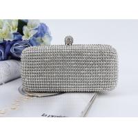 Buy cheap Gorgeous Acrylic Diamond Silver Mesh Evening Bags For Dinner Party product
