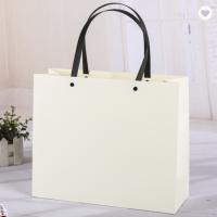 Buy cheap Pantone Colored Kraft Paper Bag Packaging With Synthetic Handles product