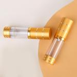 Frosted Golden Airless Spray Pump Bottle 15ml 30ml 50ml Plastic Purple Airless