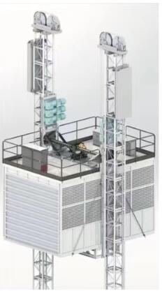 Buy cheap 8000kg Building Site Hoist , 37kw Construction Skip Elevator CE Approved from wholesalers
